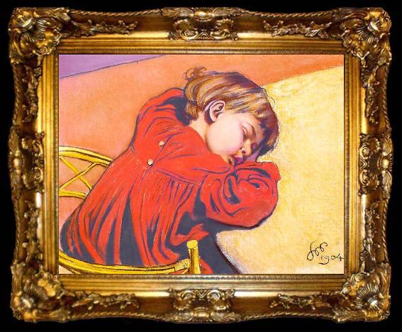 framed  Stanislaw Wyspianski Sleeping Stas,, ta009-2